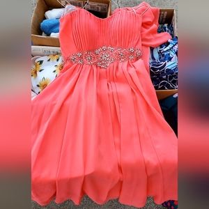 Gorgeous coral formal dress